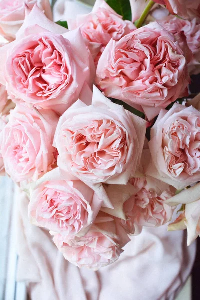 Virág Csokor Virágbolt Menyasszonyi Szalon Csokor Esküvői Rózsa Virág Rózsaszín — Stock Fotó