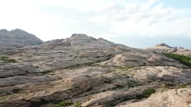 Lava stone mountains in Kazakhstan Bektau Ata — Stock Video