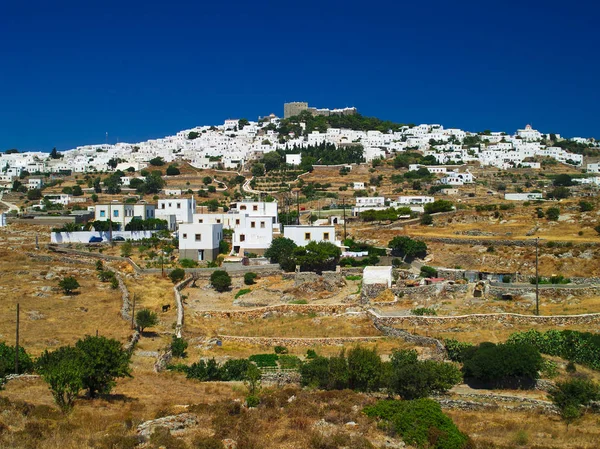 Utsikt Över Klostret John Patmos Island Dodekanisos Grekland — Stockfoto