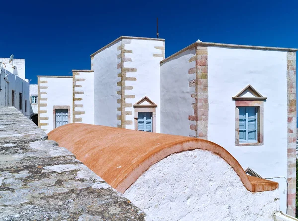 Saint John Het Klooster Van Evangelist Patmos Eiland Griekenland — Stockfoto