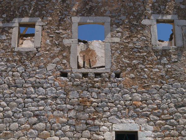 마니의 전통적인 그리스 마을의 오래된 하우스 — 스톡 사진