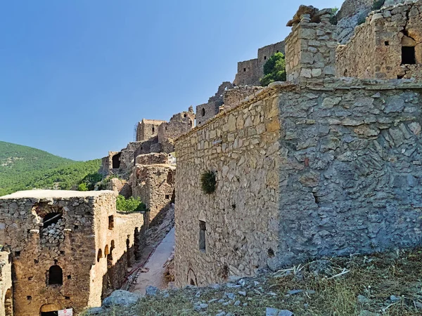 Antiguo Pueblo Medieval Ruinas Anavatos Isla Chios Grecia —  Fotos de Stock