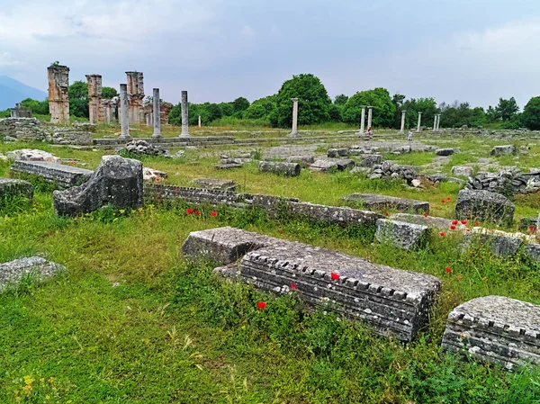 Starożytne Miejsce Filipoi Kaváli Macedonia Grecja — Zdjęcie stockowe