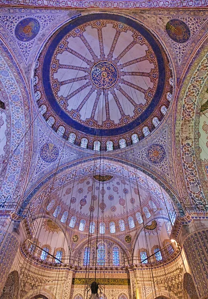 Interior Dome Detail Sultanahmet Mosque Blue Mosque Istanbul Turkey — Stock Photo, Image