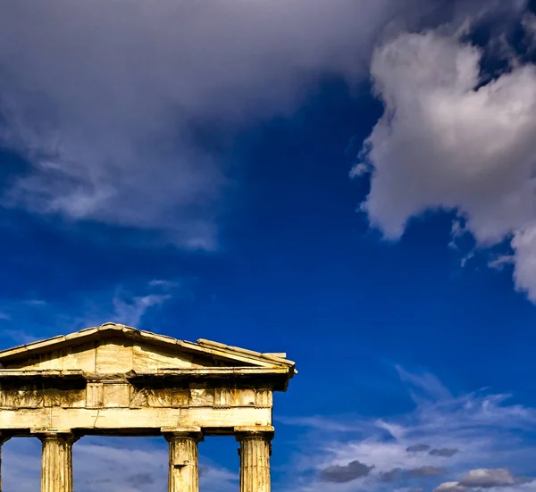 Porten Till Archegetis Athena Den Antika Platsen För Forum Romanum — Stockfoto