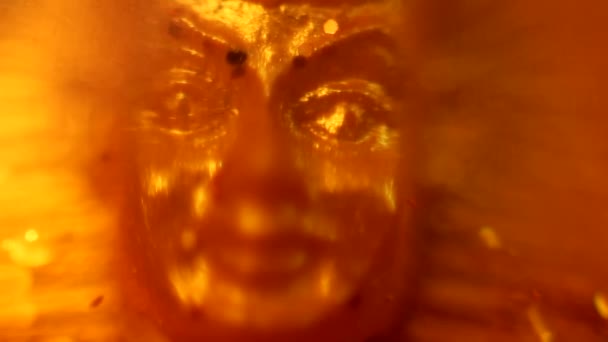 Абстрактное лицо Будды — стоковое видео