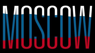 Rusya bayrağı ön planda tür maskesi Ile