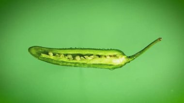 Kırmızı biber. Yakın.