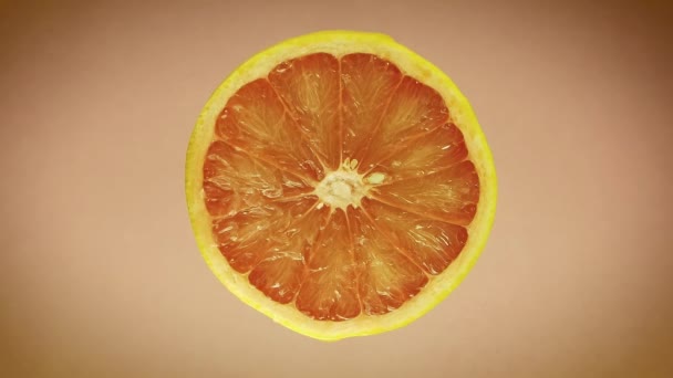 Grapefruit aus nächster Nähe — Stockvideo