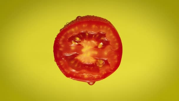 Tomat på nära håll — Stockvideo