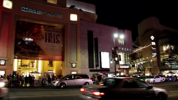 Noite do teatro de Hollywood Dolby — Vídeo de Stock