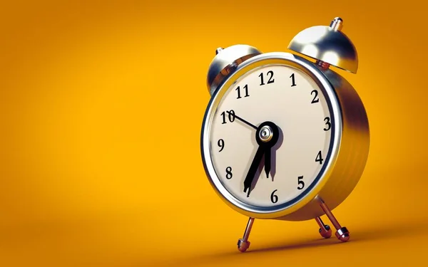 Retro Alarm Clock Render — Stock Photo, Image