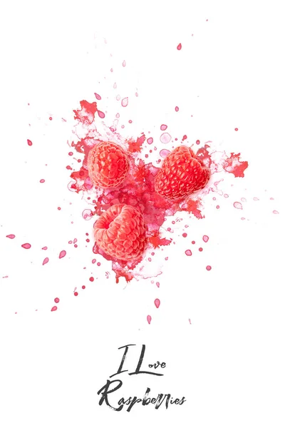 Yaratıcı tasarım ahududu yaptı. Düz yatıyordu. Gıda kavramı. Makro kavramı.