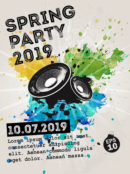 Müzik kulübü Flyer şablonu etkinlik için. Techno Müzik, Hip Hop ve ev performans posterler ve Diskotek ve gece kulüpleri için el ilanları için idealdir.