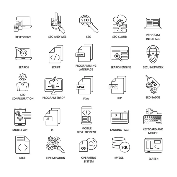 Set Iconos Documento Blanco Negro — Vector de stock