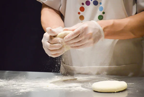 Процес Приготування Тортів Сиром — стокове фото