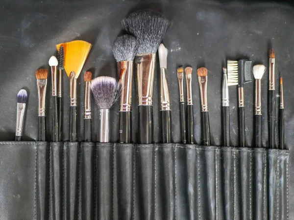 Makeup brushes. makeup tools. After cleaning makeup brushes finish and will dry bristle for lady to use again.