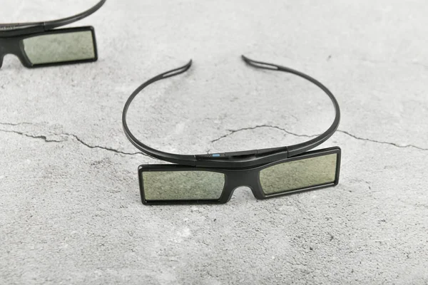 Óculos 3D. Filetley. em betão. lugar para escrever — Fotografia de Stock