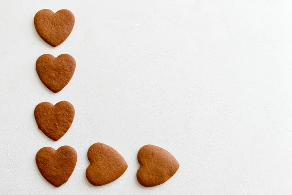 Chocolate hearts. on white background hearts. love for the towers