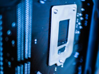 Anakart. Devre kartı. Elektronik bilgisayar donanım teknolojisi. Anakart dijital çip. Teknoloji bilimi geçmişi. Entegre iletişim işlemcisi. Bilgi mühendisliği bileşeni. Mavi kolo