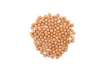 İzole bir arka planda kurumuş nohut yığını. Yüksek kalite fotoğraf