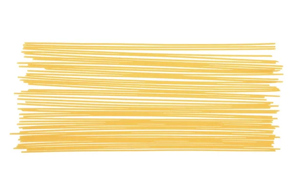 Итальянские Спагетти Белом Фоне — стоковое фото