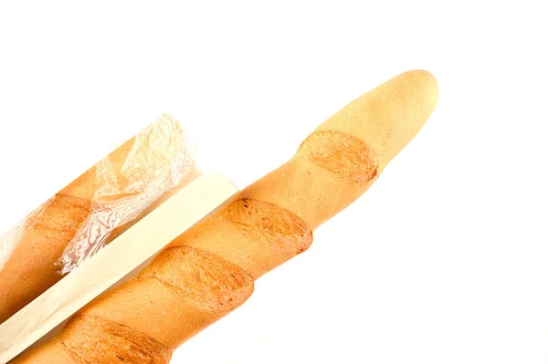 Baguette Craft Package Isolated Background High Quality Photo — Stock Photo, Image