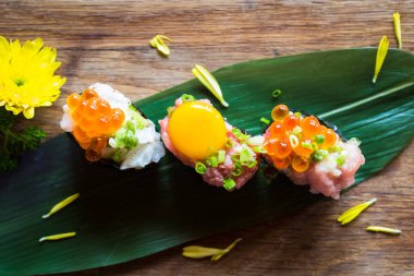 Nigiri suşi bileşimi