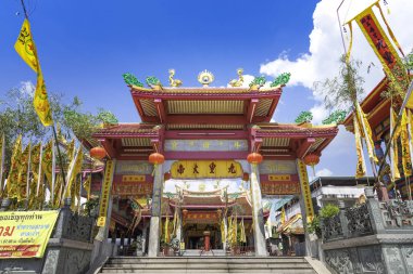 Phuket avluda Çin Tapınağı