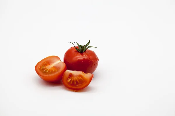 Pomodorini Sfondo Bianco — Foto Stock