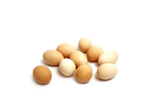 Ovos Sobre Fundo Branco — Fotografia de Stock