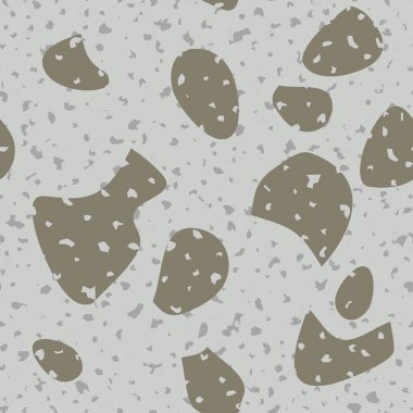 Terrazzo renkli seamless modeli soyut tekrar arka plan sanat tasarlamak tekstil baskı için karo, duvar kağıdı, conept, ev dekorasyonu gri, siyah mermer doku vektör vintage illüstrasyon marka seramik,