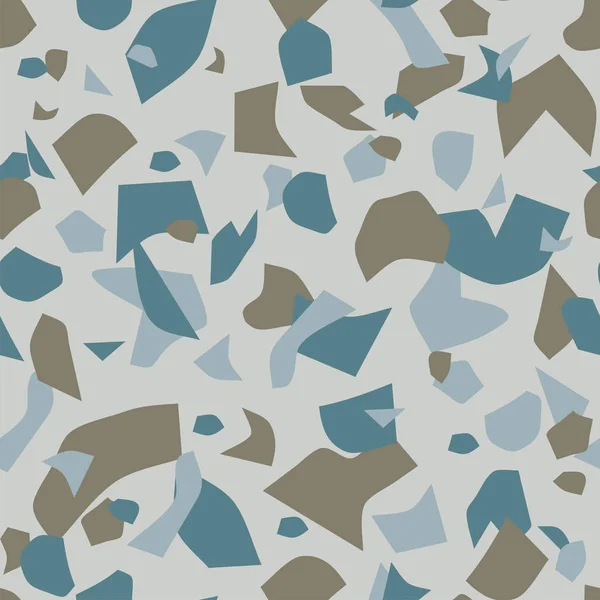 Terrazzo Motif Sans Couture Coloré Abstrait Répéter Fond Design Art — Image vectorielle