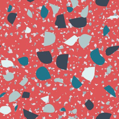 Terrazzo renkli seamless modeli soyut tekrar arka plan sanat tasarlamak tekstil baskı için karo, duvar kağıdı, conept, ev dekorasyonu gri, siyah mermer doku vektör vintage illüstrasyon marka seramik,