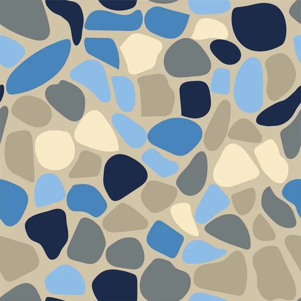 Terrazzo Motif Sans Couture Coloré Abstrait Répéter Fond Design Art — Image vectorielle