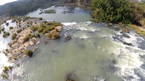 Slow Motion Över Dray Nur Vattenfall Centrala Höglandet Vietnam Antenn — Stockvideo