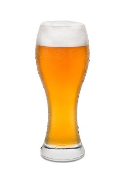 Yoğunlaşma ve köpük top #1 ile izole buğday bira