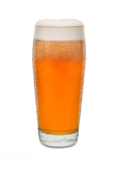 Bicchiere di birra da pub artigianale appena versato # 4 con condensazione — Foto Stock