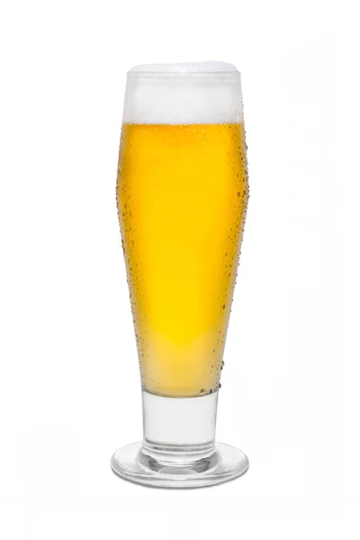 응축, 거품 머리 # 5와 함께 클래식 Pilsner 맥주 — 스톡 사진