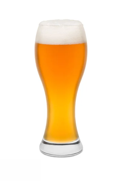 Ізольована пшеничне пиво з піною top #1 — стокове фото
