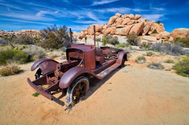 Old Abandoned Car at Joshua Tree National Park clipart