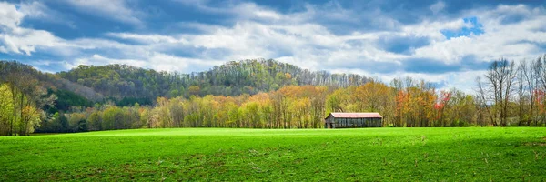 Kentucky Tobacco Barn we wczesnej wiosny — Zdjęcie stockowe