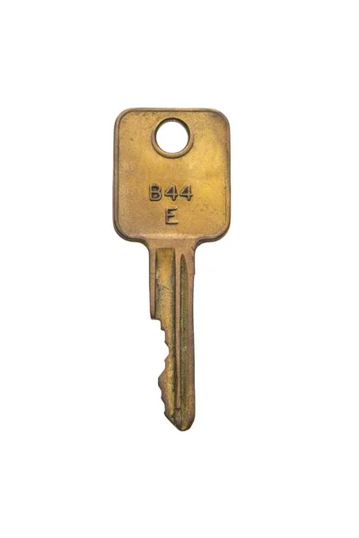 Single Antique Brass Key — Stock Photo, Image