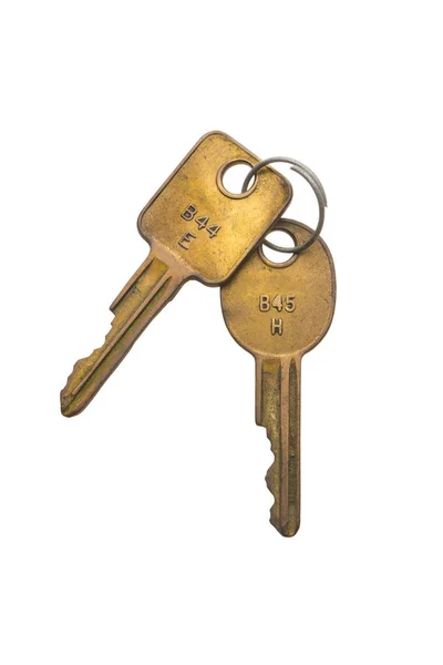 Δύο αντικέ κλειδιά ορείχαλκου — Φωτογραφία Αρχείου