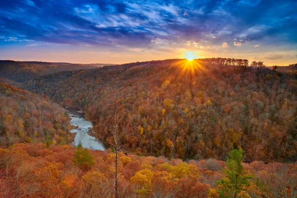 East Rim Overlook - Big South Fork National River and Recreation — Φωτογραφία Αρχείου