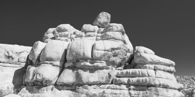Joshua Tree Ulusal Parkı 'nda Monzogranit oluşumu