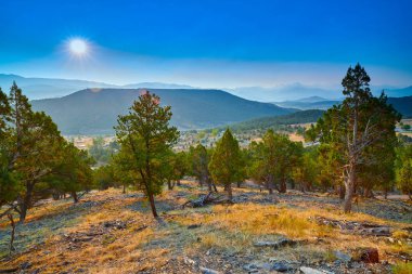 Cimarron Sırtı üzerinde Gündoğumu Colorado