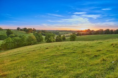 Kentucky Çiftliği 'nde gün batımı, Harrison Co.