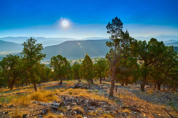 Sonnenaufgang über dem Cimarron Grat colorado — Stockfoto