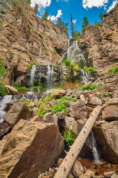 Silver Falls bij Pagosa Springs Colorado — Stockfoto